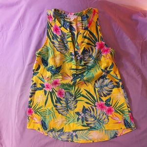 Tropical Seeveless Top - Eliane Rose